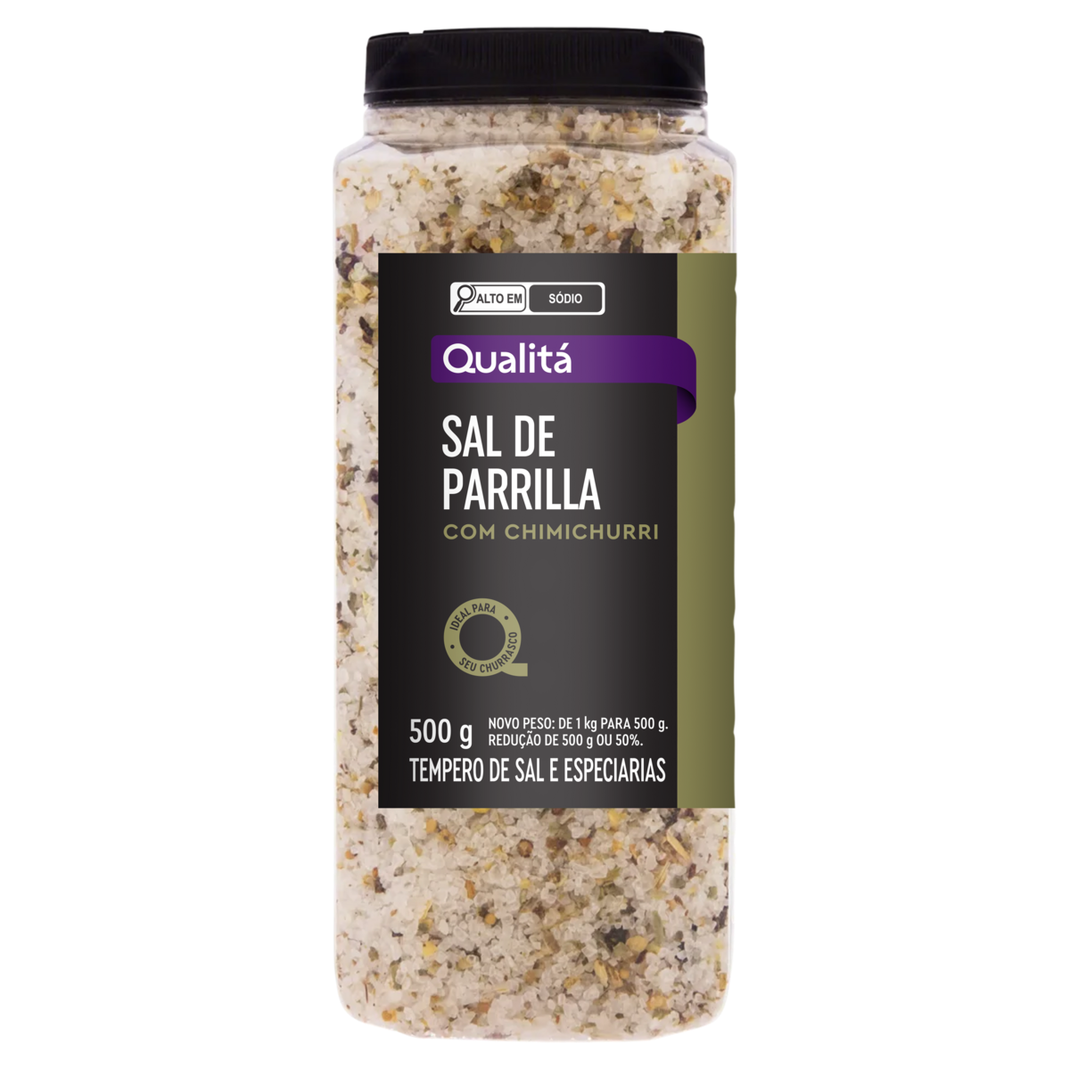Sal de Parrilla com Chimichurri Qualitá Frasco 500g
