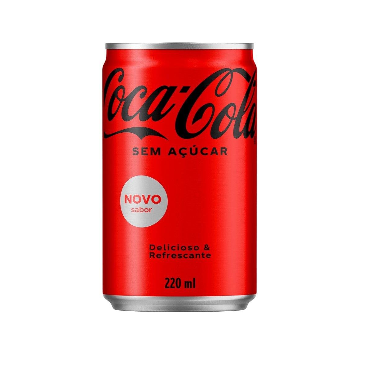 Refrigerante sem Açúcar Coca-Cola Lata 220ml
