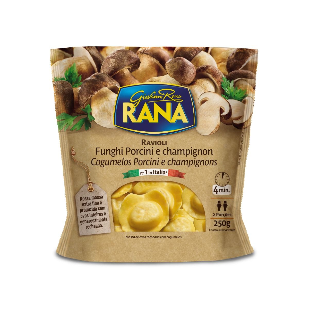 Giovanni RANA Ravioli Porcini Mushroom 250g x 8 