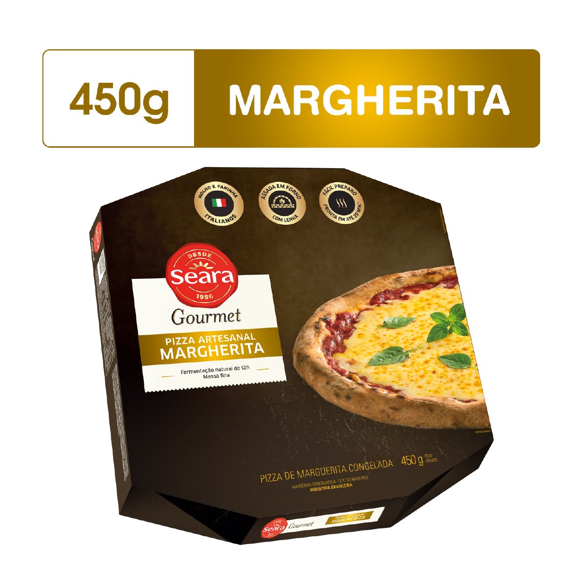 Pizza Artesanal Margherita SEARA Gourmet 450g