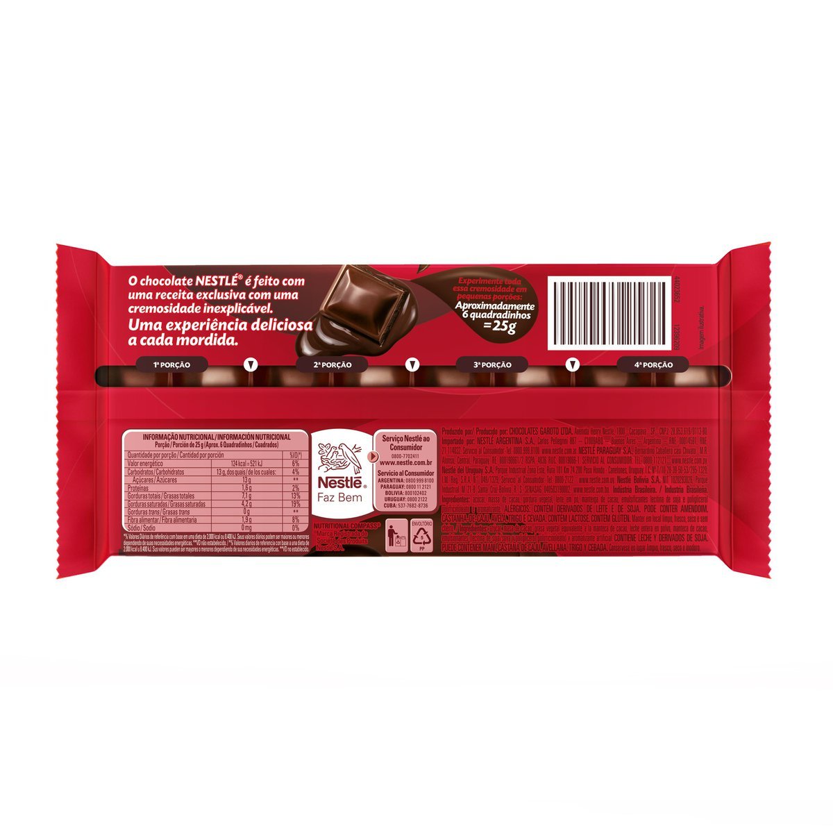 Chocolate NESTLÉ CLASSIC Meio Amargo 90g | Pão de Açúcar