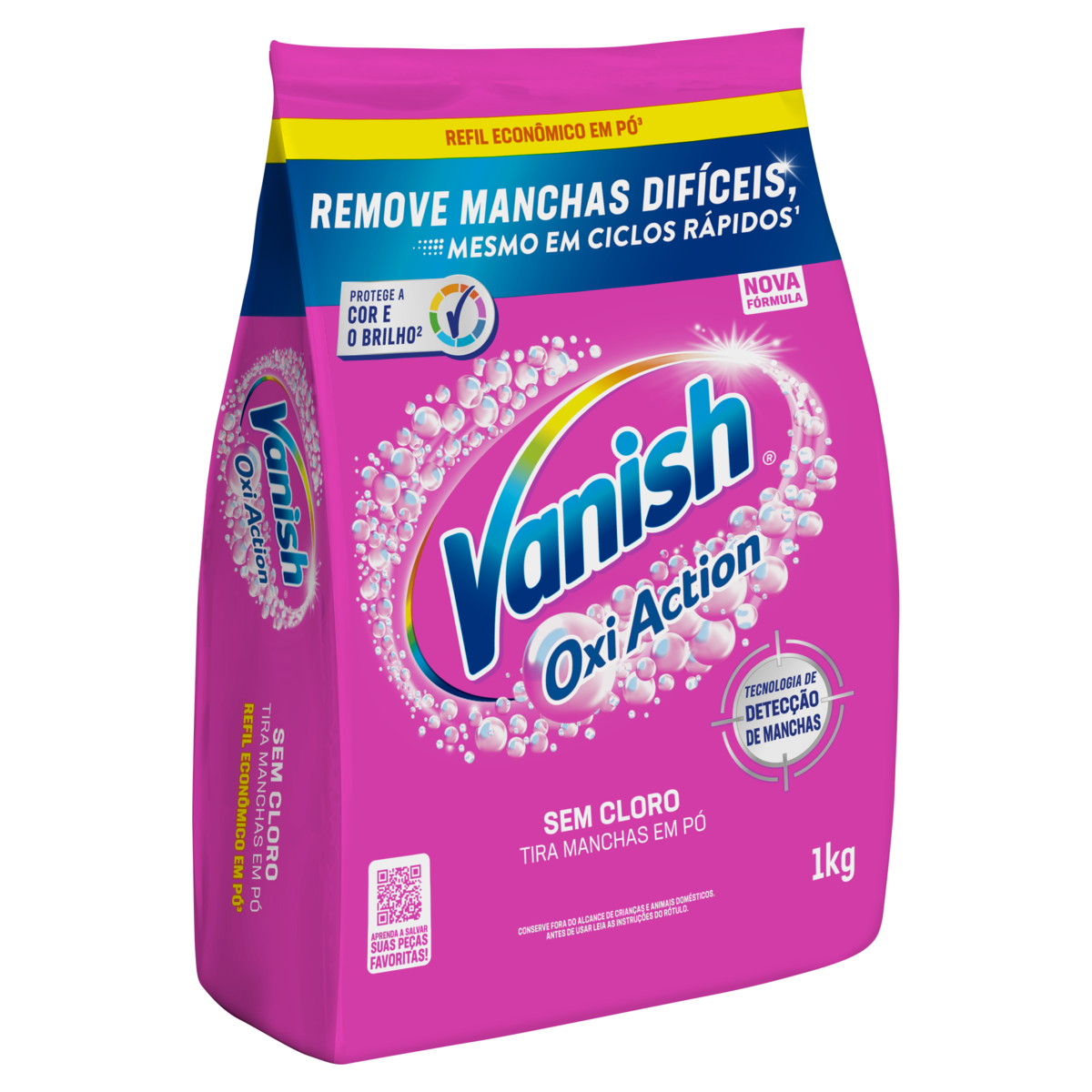 Tira-Manchas Pó Vanish Oxi Action Pacote 1kg Refil Econômico