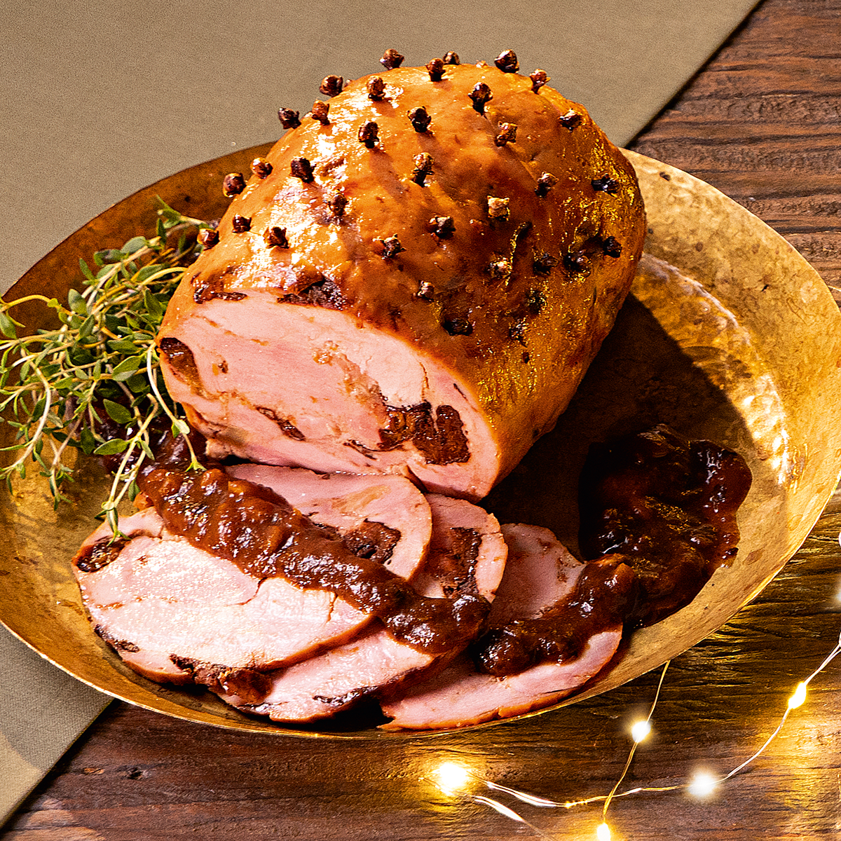 Tender Recheado ao Molho de Frutas Secas 500G