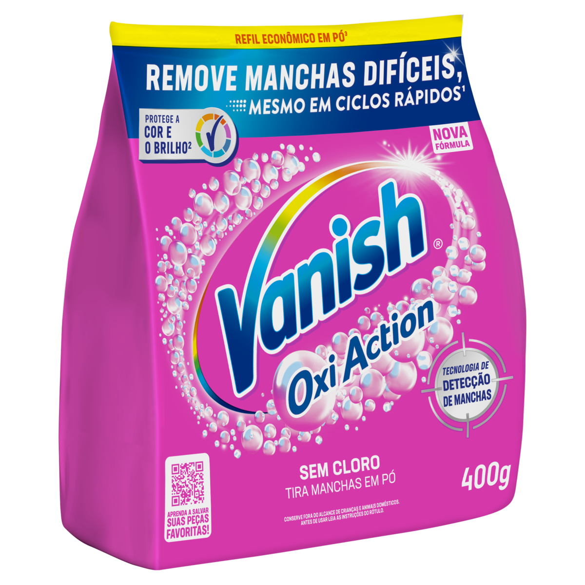 Tira-Manchas Pó Vanish Oxi Action Pacote 400g Refil Econômico
