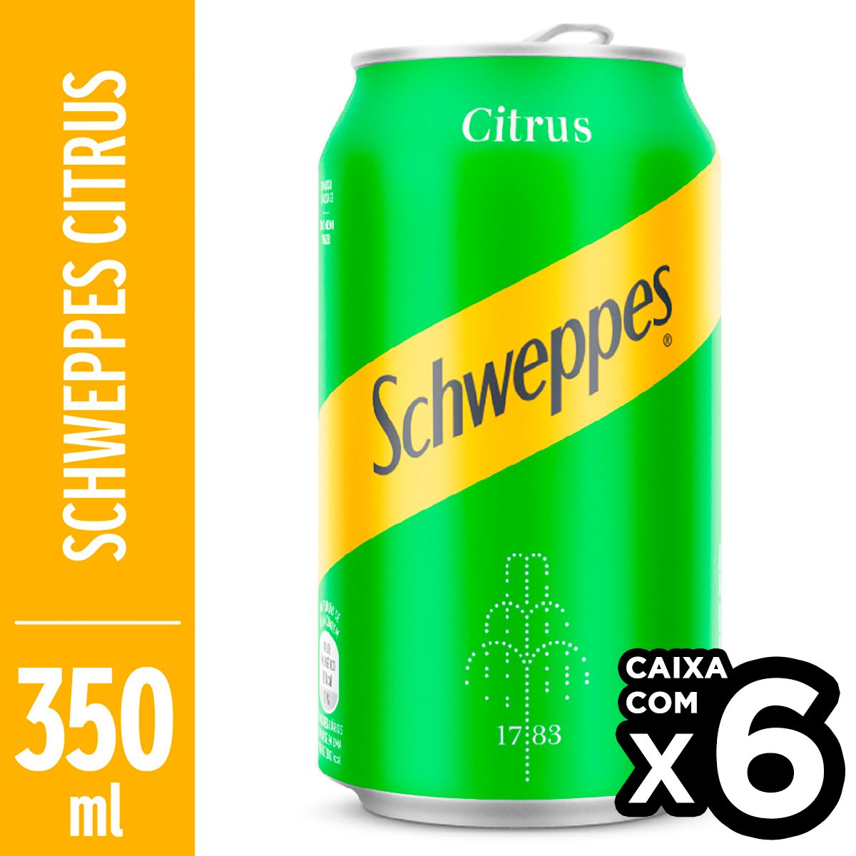 Refrigerante FYS Sabor Limão Siciliano Lata 12UND - 350ml - Bebida In Box