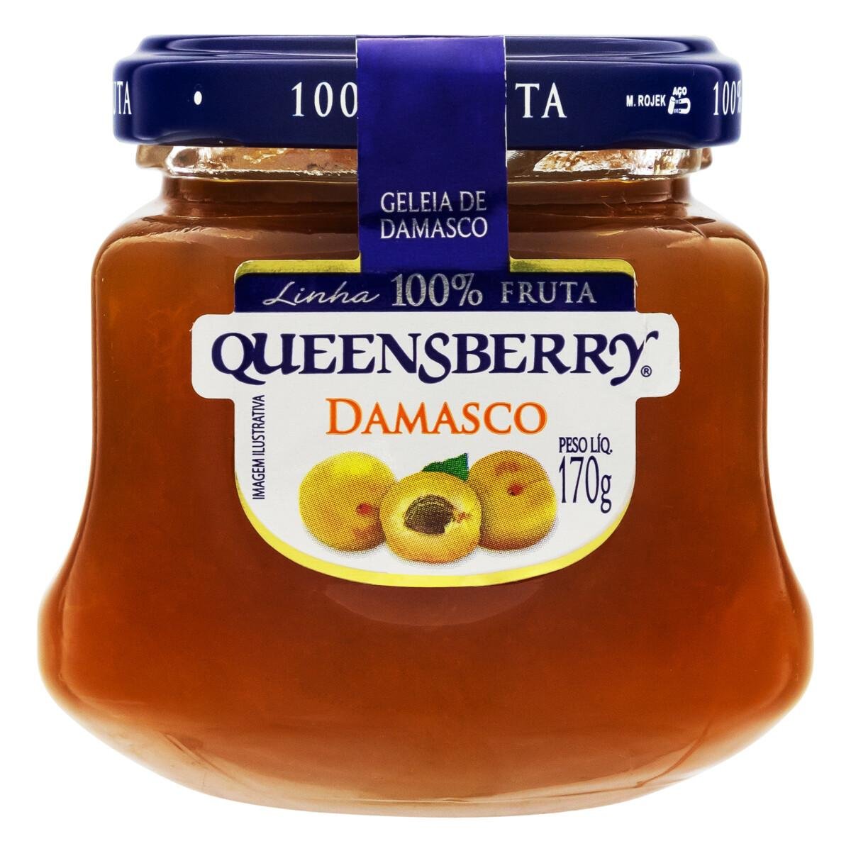 Geleia Queensberry 300 G 100% Fruta Damasco