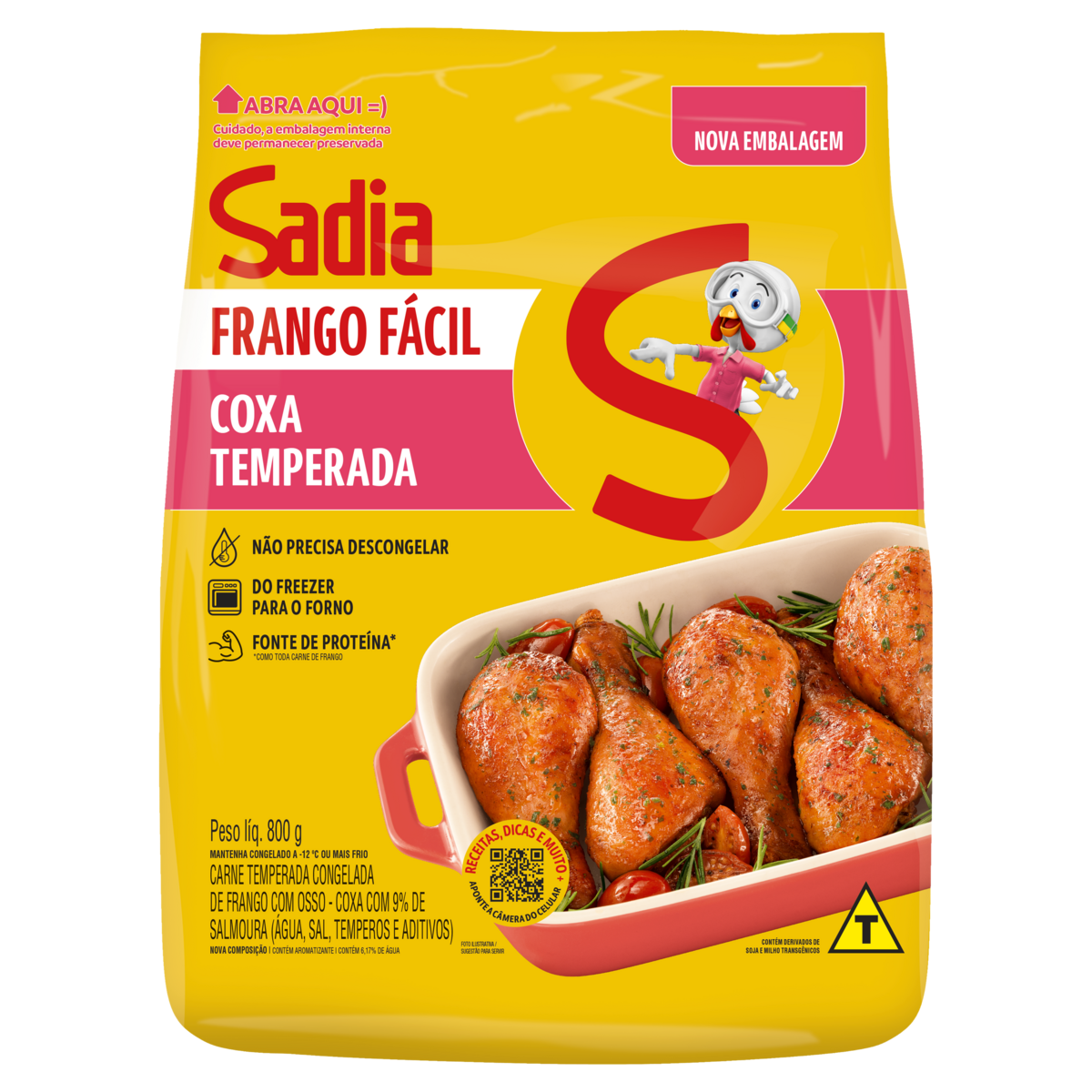 Coxa Fgo Temp Facil Sadia 800g