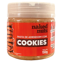Pasta de Amendoim com Cookies Naked Nuts Pote 150g