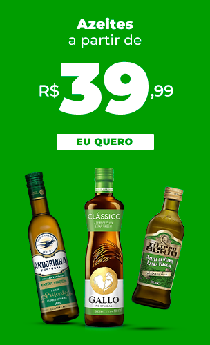 Azeites a partir de R$39,99