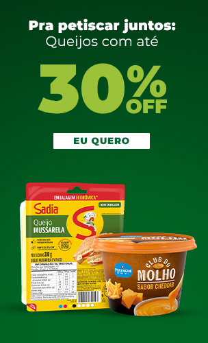Amigo que ama queijo: festival com até 30% off