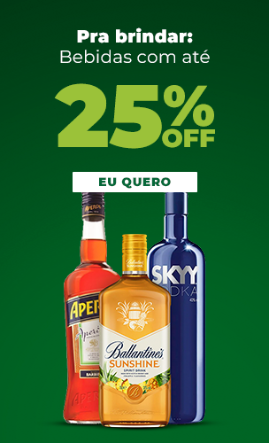 Amigo que ama um drink: monte sua bebida preferida com até 25% off