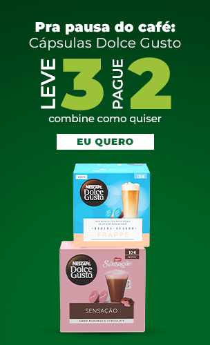 Amigo que ama café: cápsulas Dolce Gusto leve 3, pague 2 (combine como quiser)